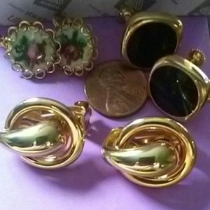 Vintage clip on earrings